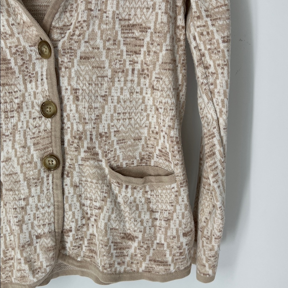 Pendleton Beige Patterned Cardigan - image 4